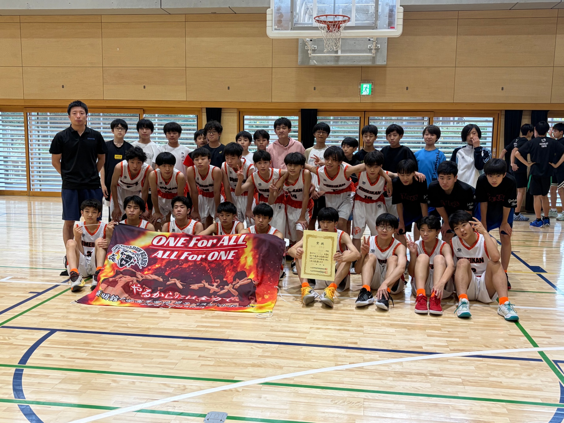 71地区選手権大会『準優勝・東京都大会進出！』
【穎明館中学校 中学男子バスケットボール部】