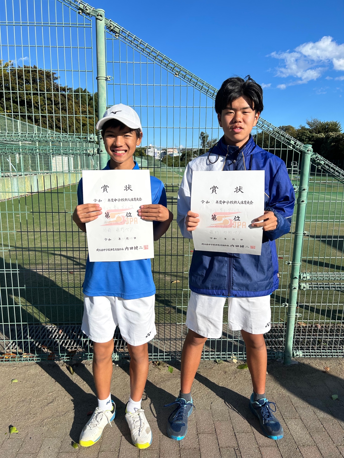 ニュース詳細 - テニス部 - 城西川越中学校